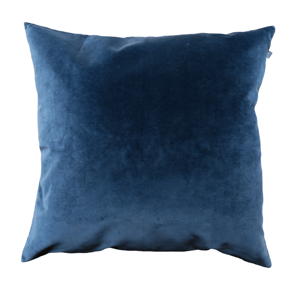 Large Velvet Cushion Navy