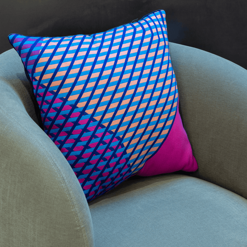 Jacquard Cushion - Intervals - Sabba Designs