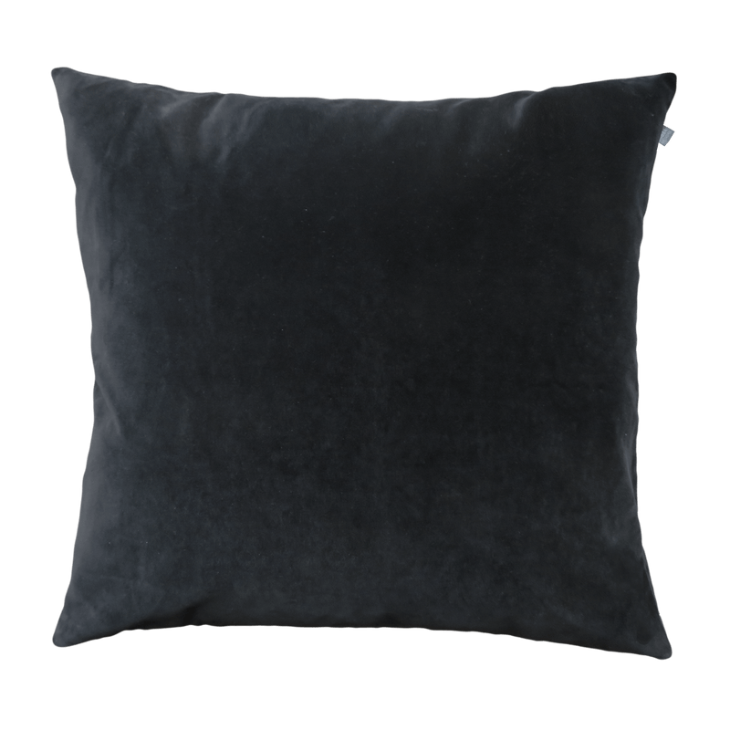 Large black top velvet cushions