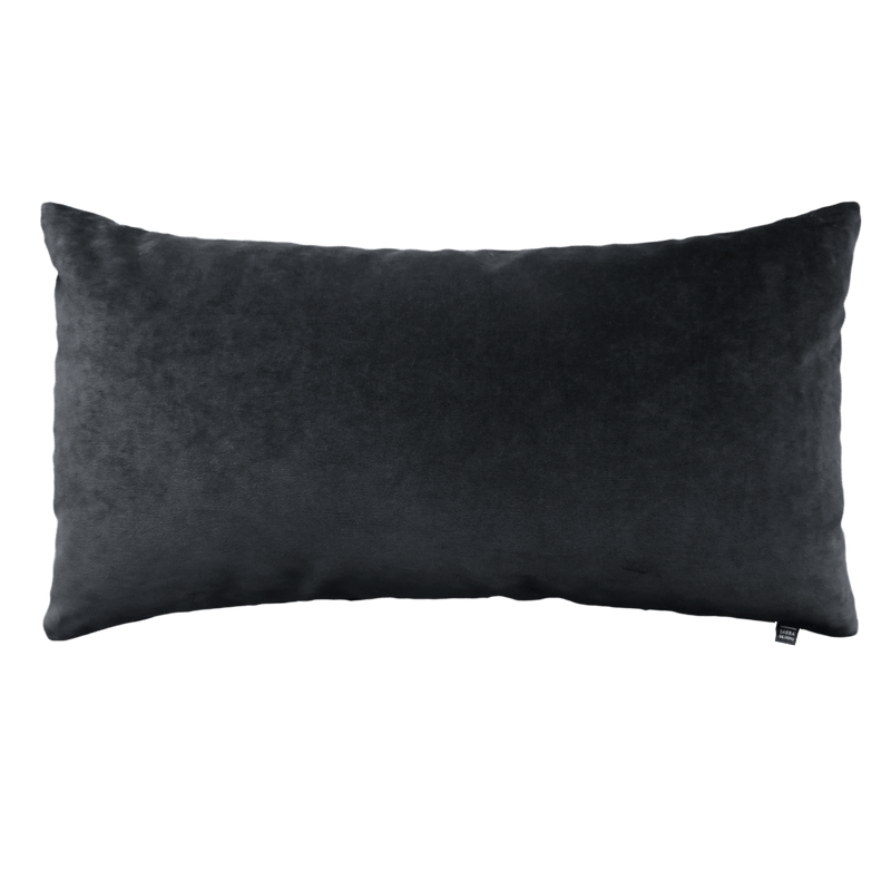 Long Velvet Cushion - Black - Sabba Designs